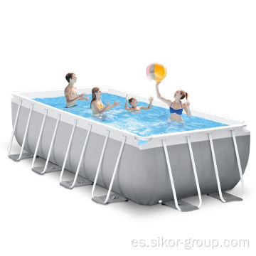 Piscina de metal inflable personalizado de Sikor Fiesta familiar popular sobre la piscina del marco del suelo